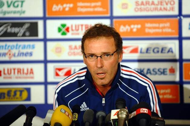 Football, European Championship Qualification, Press Conference and Training of the French National Team