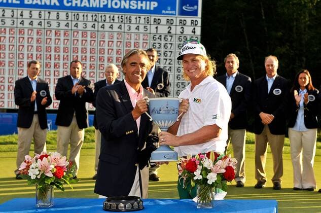 Golf, PGA Tour, Charley Hoffman wins the Deutsche Bank Championship in Boston