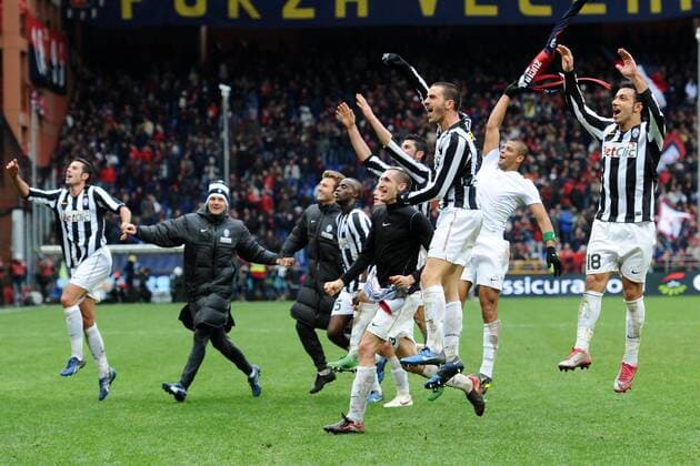 Football, Italy, Serie A, CFC Genoa 1893 - Juventus Turin 0:2