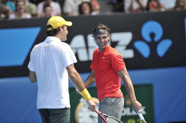Tennis, Australian Open, Benefit match in aid of flood victims in Australia