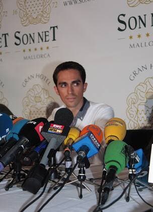 Cycling, Press Conference Alberto Contador