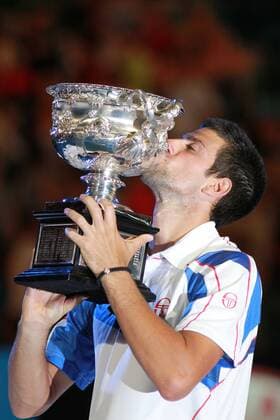 Tennis, Men, Novak Djokovic wins the Australian Open