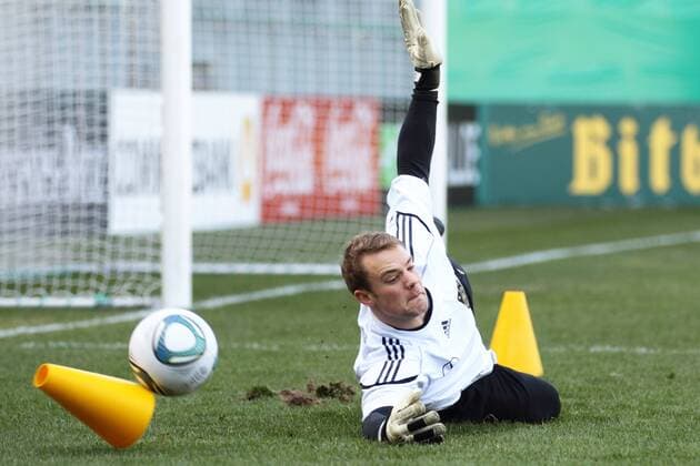 Football, training of the German national team in Wiesbaden