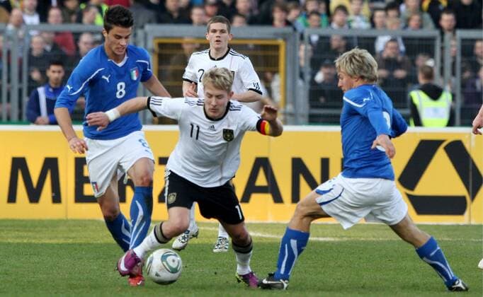 Football, U21 International, Germany - Italy 2:2
