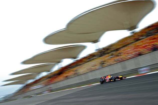 Motorsport, Formula 1, GP China, Sebastian Vettel secures pole position again