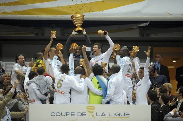 Football, France, League Cup Final, Olympique Marseille - Montpellier HSC 1:0