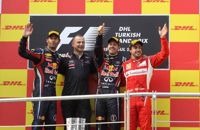 Formula 1, Turkish GP, Sebastian Vettel wins ahead of Webber and Alonso