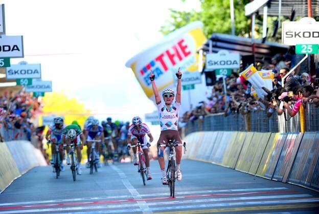 Cycling, Giro d Italia, John Gadret wins the 11th stage