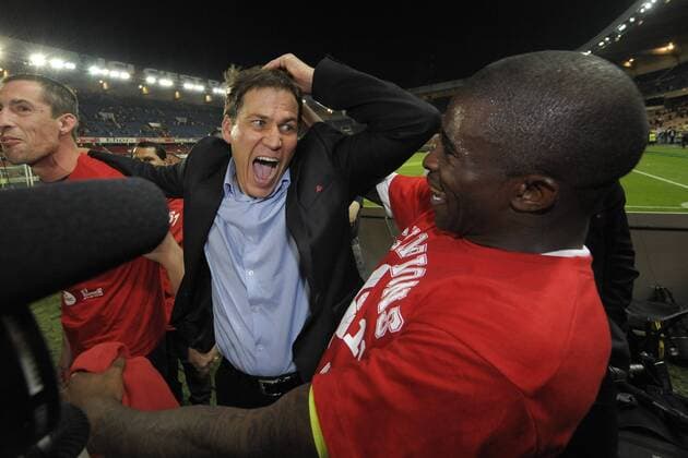 Football, France, Ligue 1, OSC Lille celebrate winning the championship