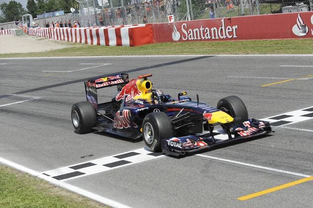 Motorsport, Formula 1, Spanish GP, Sebastian Vettel is the winner