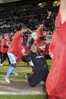 Football, France, Ligue 2, Dijon FCO celebrate promotion to Ligue 1