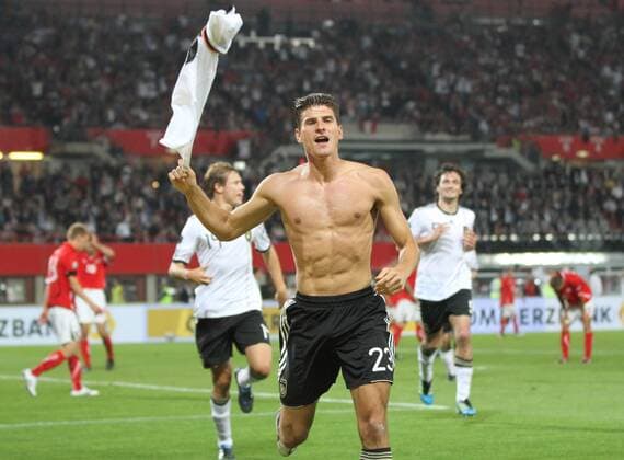 Football, Mario Gomez according to Internet portal FirstAffair.de poll Germany's sexiest national player