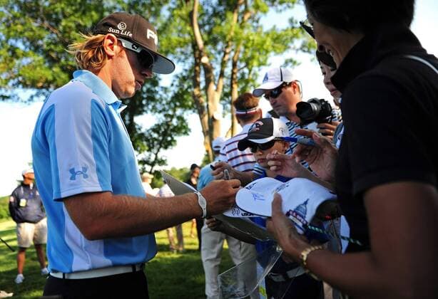 Golf, US Open, practice round with Martin Kaymer and others