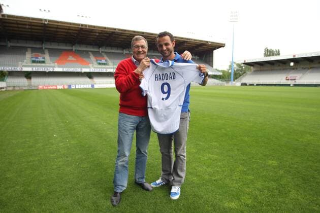 Football, France, Ligue 1, AJ Auxerre presents new signing Ruddy Haddad