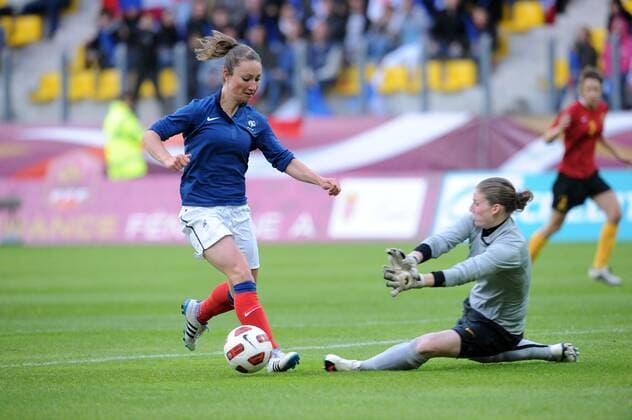 Women's football, International match, France - Belgium