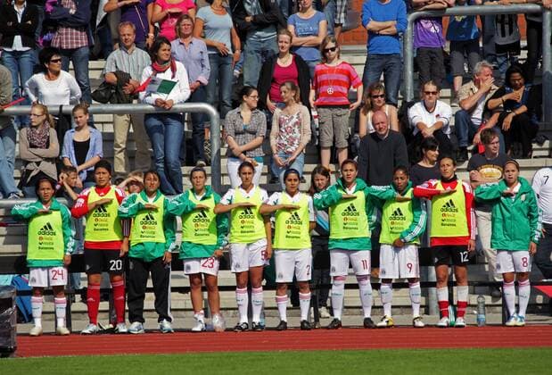 Women's football, test match in Göttingen, Mexico - regional selection Germany 4:2