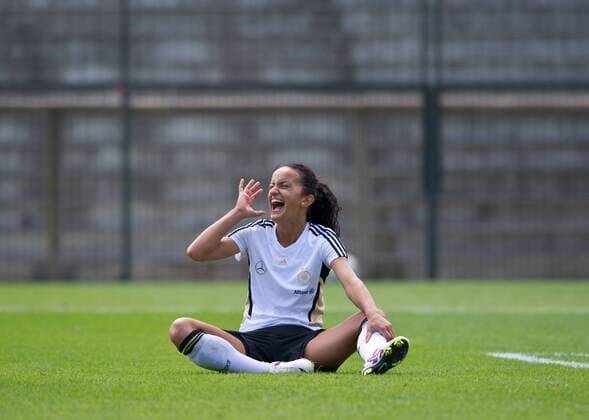 Women's football, World Cup 2011, Training of the German women in Berlin