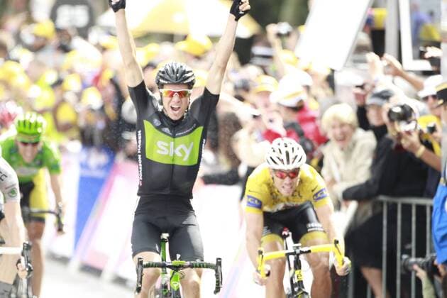 Cycling, 98th Tour de France, Norwegian Edvald Boasson Hagen wins the 6th stage