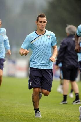 Football, Italy, Serie A, Training Lazio Roma with Miroslav Klose