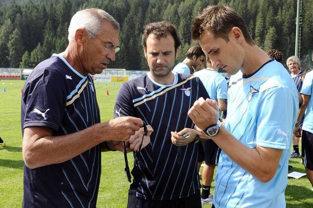 Football, Italy, Serie A, Training Miroslav Klose at Lazio Roma