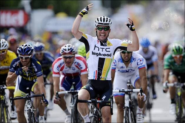 Cycling, Tour de France, Marl Cavendish wins stage 7