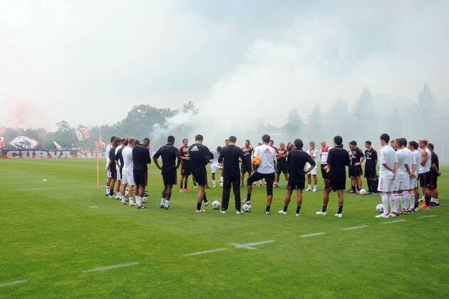 Football, Italy, Serie A, Training AC Milan