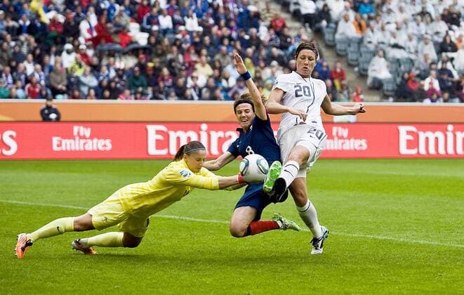 Football, Women's World Cup, Semifinal, France - USA 1:3