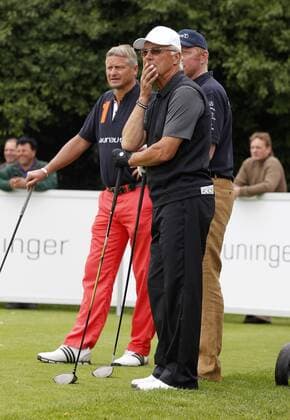 Golf, Boris Becker and Franz Beckenbauer during the Golf Trophy at Golfclub Schloss Monrepos Ludwigsburg
