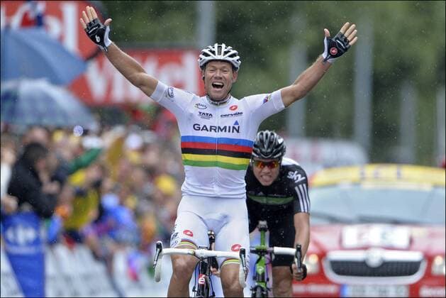 Cycling, Tour de France, Thor Hushovd wins the 16th stage