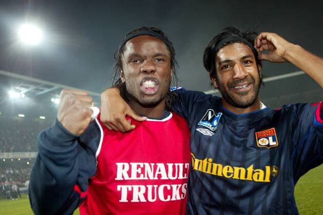 Football, France, Ligue Une, Olympique Lyon celebrate the championship
