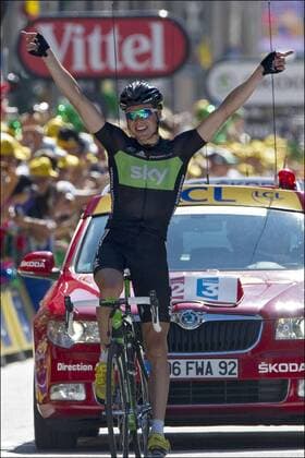 Cycling, Tour de France, Edvald Boasson Hagen wins the 17th stage
