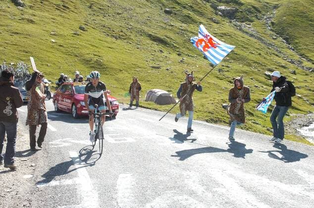 Cycling, Tour de France, Andy Schleck wins 18th stage