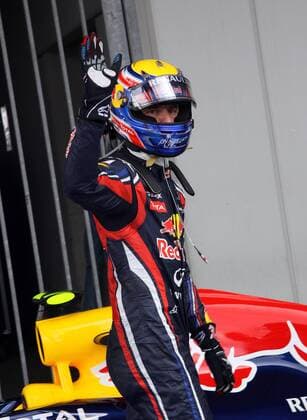 Motorsport, Formula 1 World Championship, GP of Germany, Mark Webber secures pole position at the Nürburgring