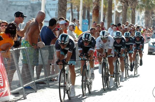 Cycling, Vuelta, Leopard-Trek wins the team time trial