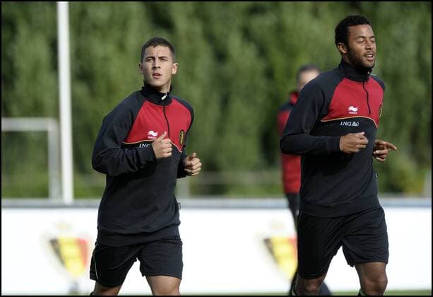 Football, training of the Belgian national team