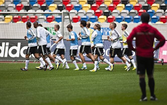 Football, training of the German national team