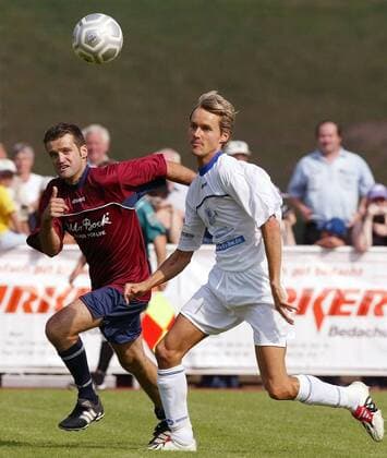 Football, benefit match of the ski jumpers - Nordic national team for the disabled