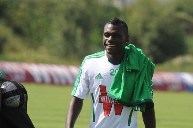 Football, France, Ligue 1, AS St Etienne presents new signing Lynel Kitambala