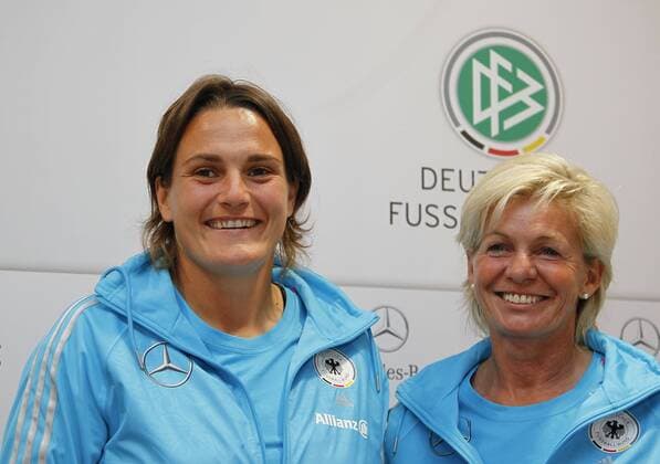 Women's football, training and press conference of the German national team