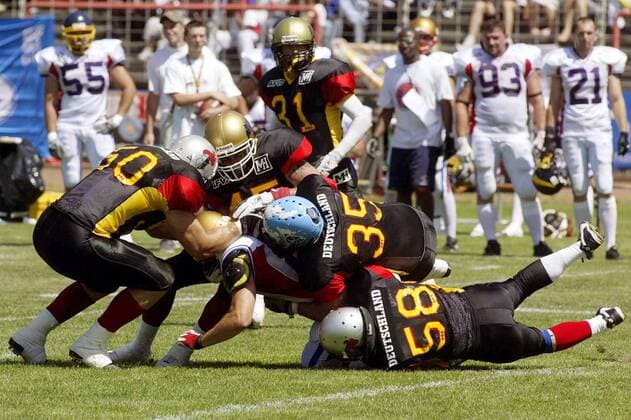 American Football, World Cup, Match for 3rd place, Germany - France 36:7