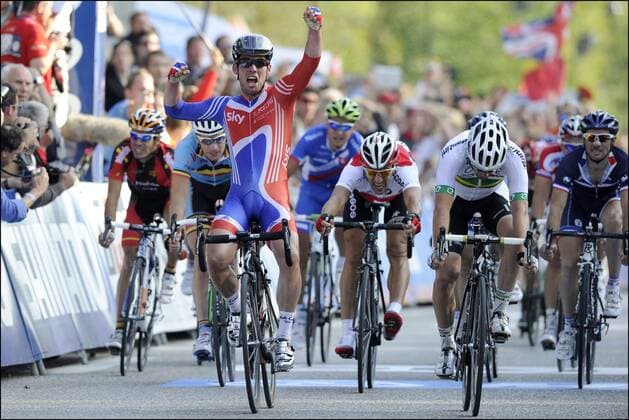 Cycling, Road World Championships, Mark Cavendish becomes World Champion, Andre Greipel takes bronze