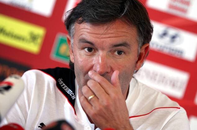 Football, Press Conference of the Austrian National Team
