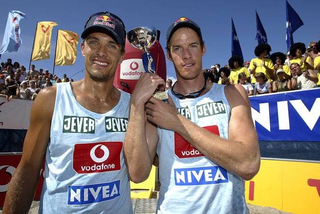 Beach Volleyball, Christoph Dieckmann and Andreas Scheuerpflug win the Vodafone Masters in Kühlungsborn