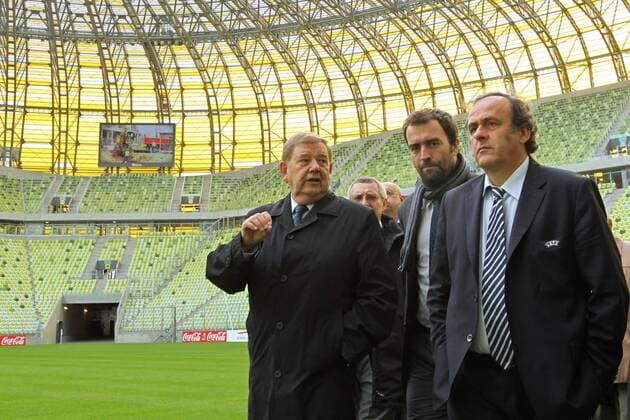 Football, EURO 2012, UEFA President Platini visits Gdansk