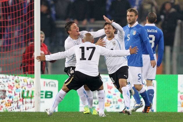 Football, International, Italy - Uruguay 0:1