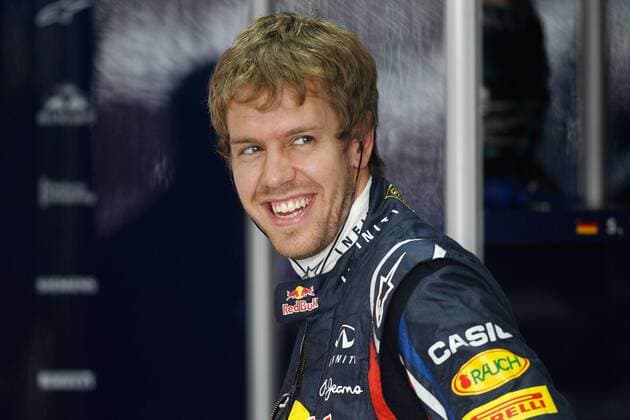 Motorsport, Formula 1, Sebastian Vettel starts from pole position at Interlagos GP