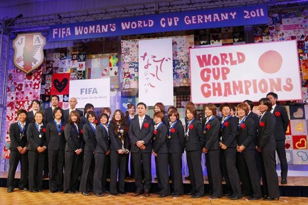 Football, Women, Reception for the World Champions of the 2011 World Cup in Tokyo