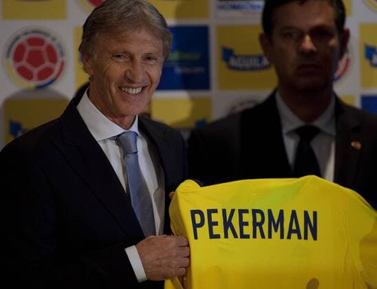 Football, Jose Nestor Pekerman is presented as the new coach of the Colombian national team