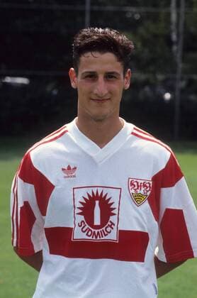 Football, Stuttgart coach Jürgen Kramny during his time as a VfB player
