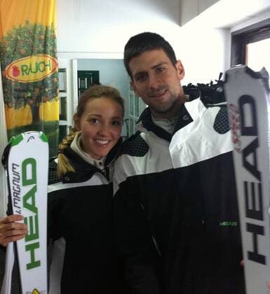 Tennis, Novak Djokovic takes skiing holiday in Serbia with his girlfriend